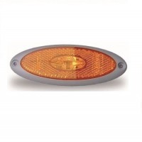 Luč pozicijska oranžna LED 12v 1w s sivim robom SMLR 2010, jokon 121015300, 12.1015.300